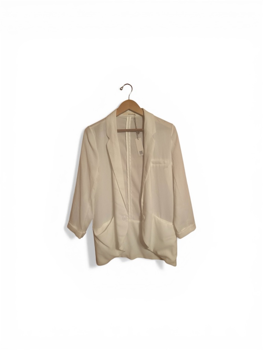 NWT Ellison Slouchy White Open Blazer Jacket Women’s Size Medium